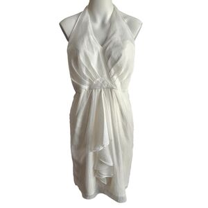 Vince Camuto Womens White Halter Dress Sz 8